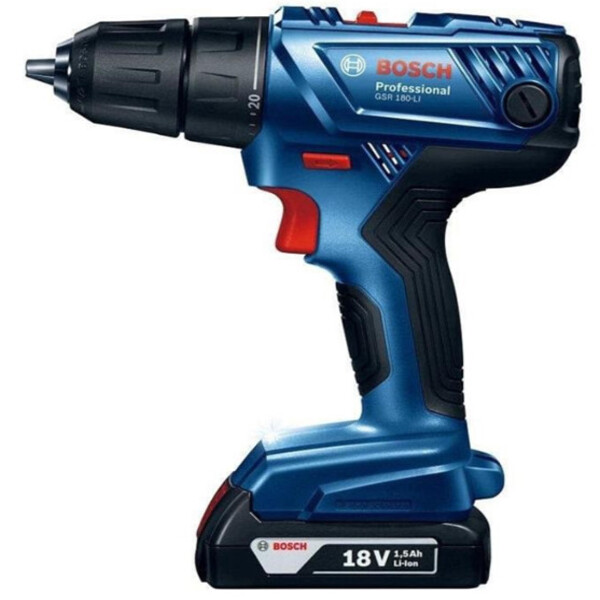 Máy khoan vặn vít dùng pin Bosch GSR 180-LI - Nhà Phân Phối Vật Tư Kim Khí Liên Hà Thái